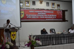 Pemkab Gunung Mas Gelar RAKORDAL  I Tahun Anggaran 2018