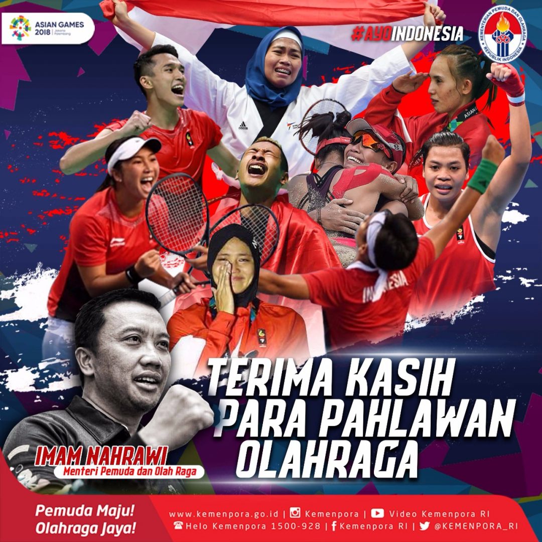 Prestasi Indonesia Di Urutan Ke- 4 Asian Games 2018, Menpora: Torehan ...