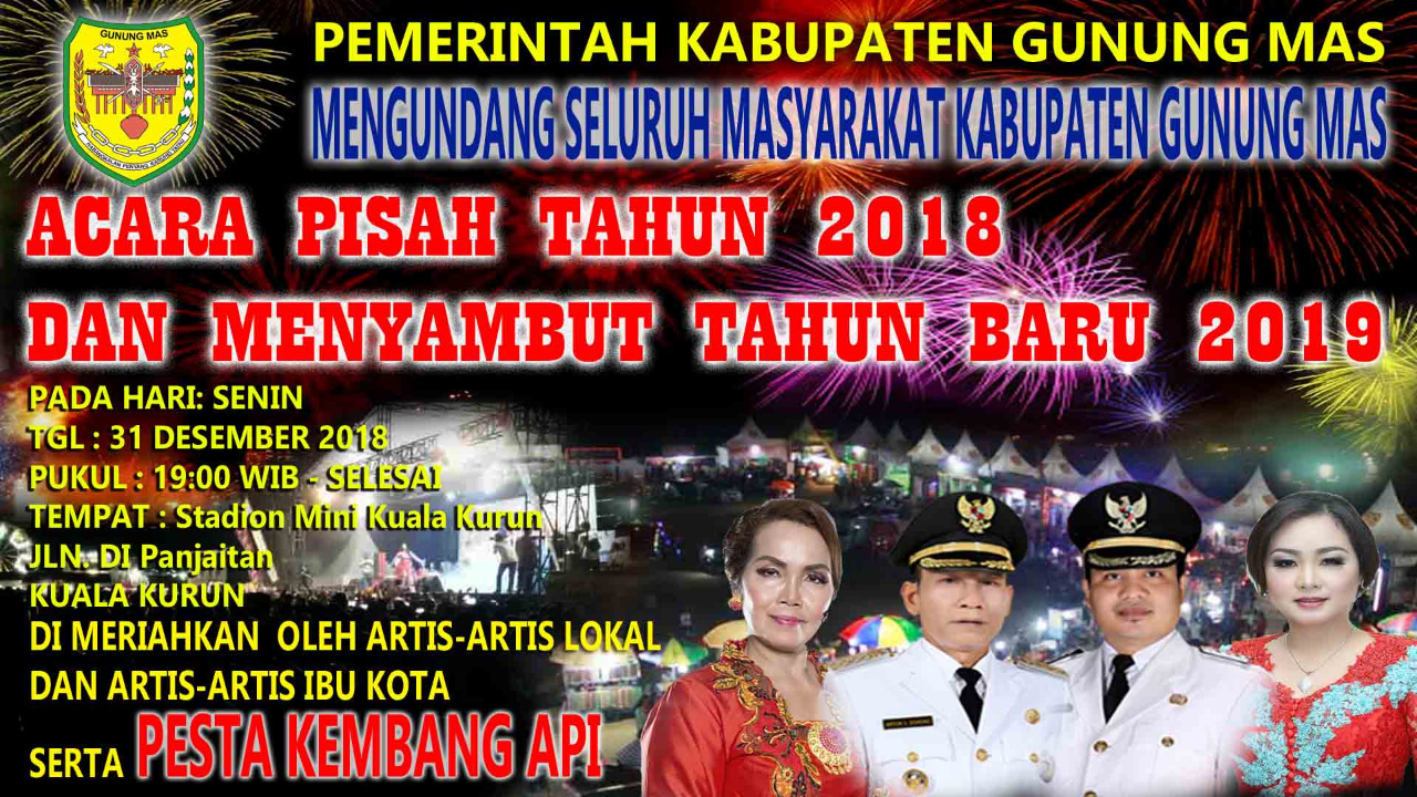 Hadirilah Pisah Tahun 2018 dan Menyambut Tahun Baru 2019