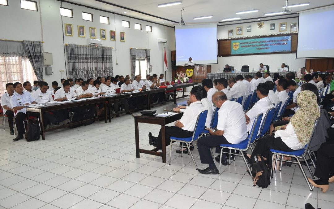 Pembukaan Forum Gabungan OPD Kabupaten Gunung Mas Tahun 2019