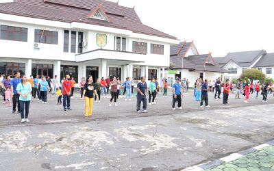 Pemkab Gunung Mas Gelar Senam Sehat