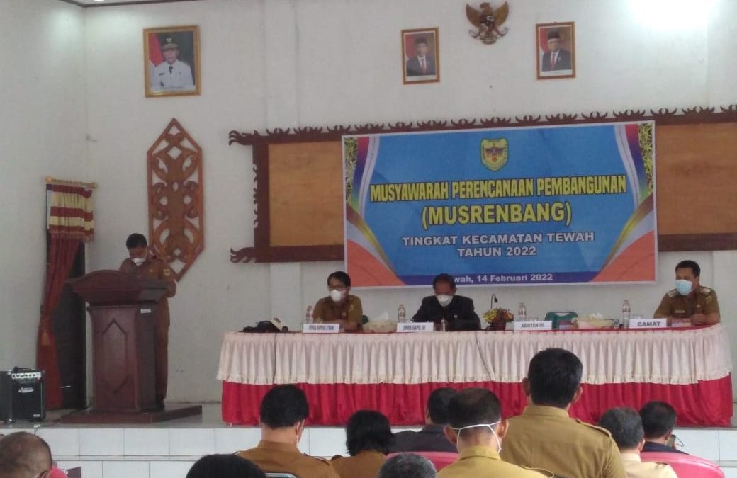 Musrenbang Kecamatan Tewah Selaras dengan RPJMD dan Renstra