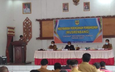 Musrenbang Kecamatan Tewah Selaras dengan RPJMD dan Renstra