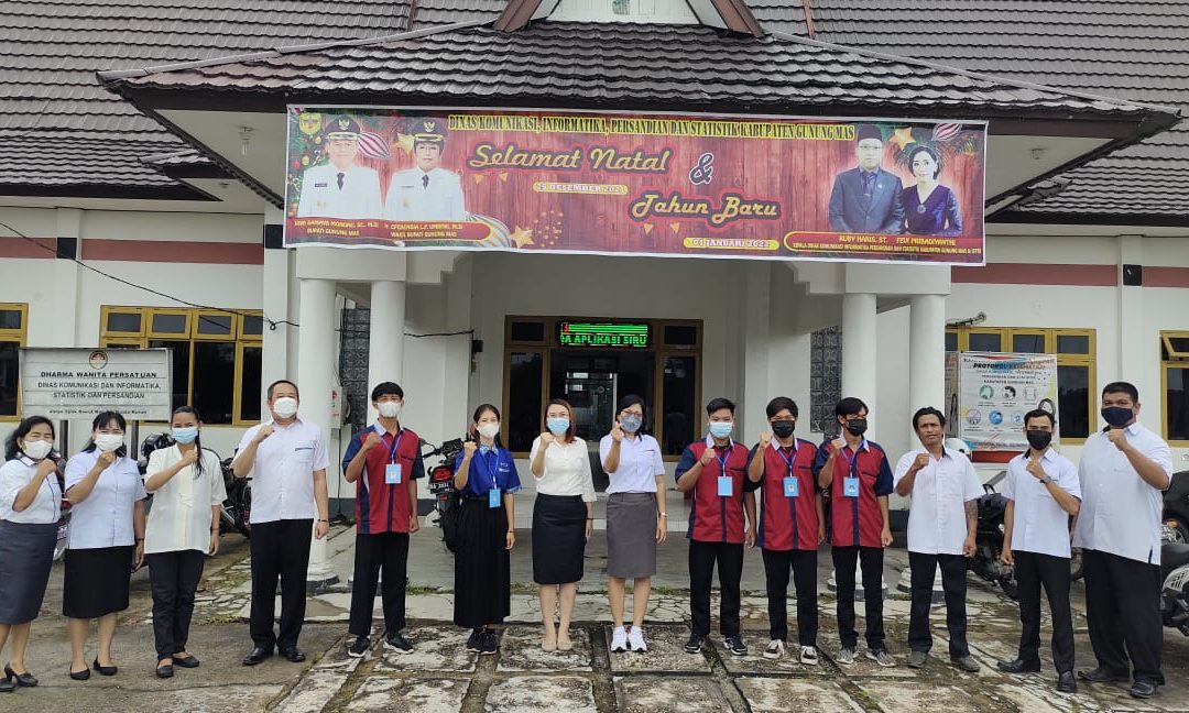 5 Pelajar SMK 1 Mihing Raya Magang di Diskominfosantik Gumas