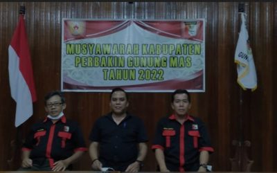 Nopitrio Eka secara aklamasi Terpilih Nahkodai PERBAKIN Gumas Periode 2022-2026
