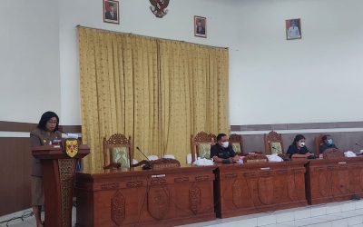 Jawaban Pemerintah Terhadap Fraksi DPRD&nbsp; Tentang 2 Raperda Kab. Gunung