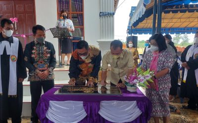 Bupati Gumas Meresmikan Gedung Gereja Sakatik Kuala Kurun