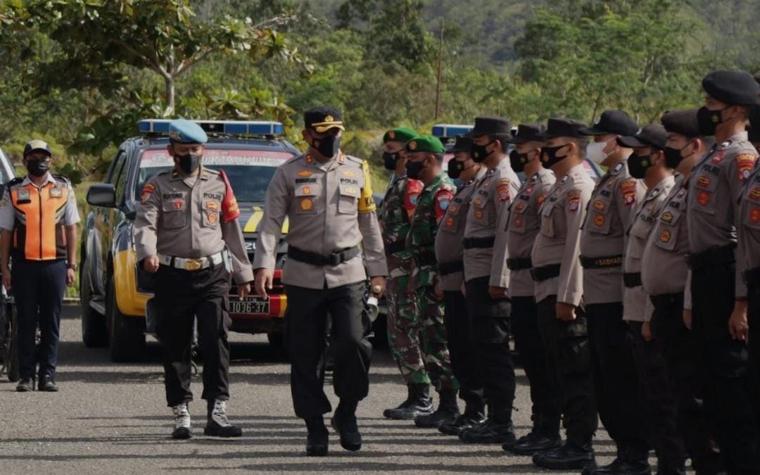 Menjelang bulan Ramadhan Polres Gumas Gelar Upacara