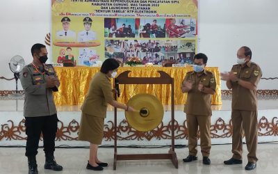 Wakil Bupati Gumas launching pelayanan SENYUM TABELA KTP-el