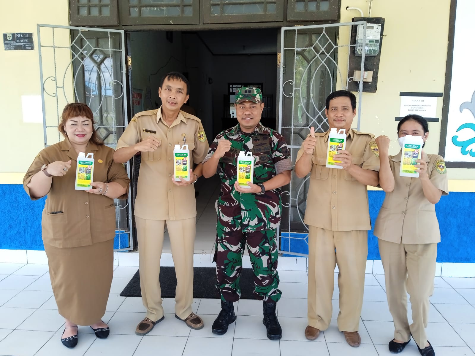 Kadis Pertanian Gumas apresiasi peran aktif TNI dalam mewujudkan program ketahanan pangan