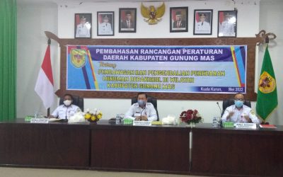 Pemkab Gumas Bahas Raperda Tentang Pengawasan dan Pengendalian Minol