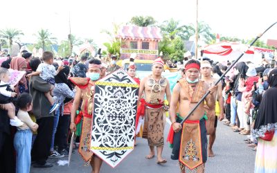 Karnaval Festival Budaya Isen Mulang 2022 Gumas Tonjolkan Tokoh Tambun Bungai