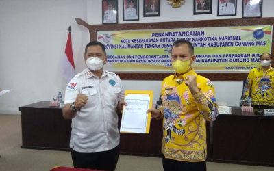 Dibangunnya Nota Kesepakatan, P4GN di Kabupaten Gumas dapat semakin baik dan terpadu