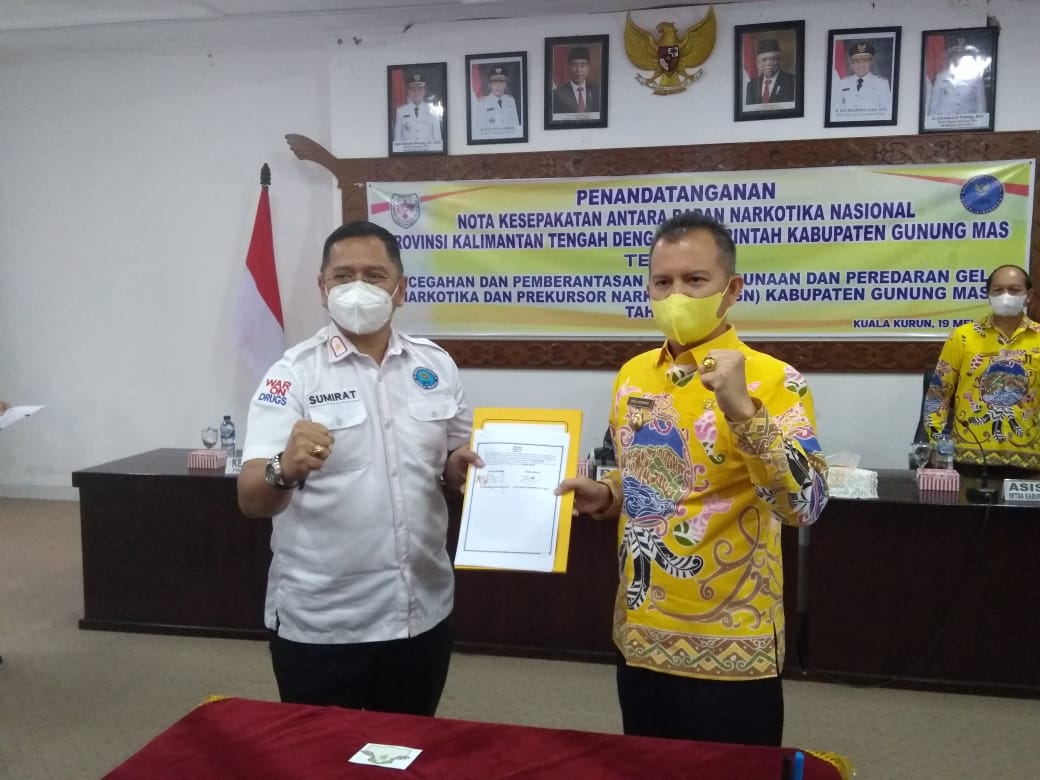 Dibangunnya Nota Kesepakatan, P4GN di Kabupaten Gumas dapat semakin baik dan terpadu