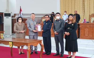 Bupati dan DPRD Gumas Tandatangani Persetujuan Bersama Terkait Satu Buah Raperda dan KUA-PPAS