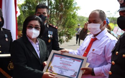 Wakil Bupati Gunung Mas Hadir Pada HUT Bhayangkara ke-76 di Polres Gumas