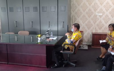 Sekda Gumas mengikuti Rakornas Kepegawaian BKN Tahun 2022 secara Virtual