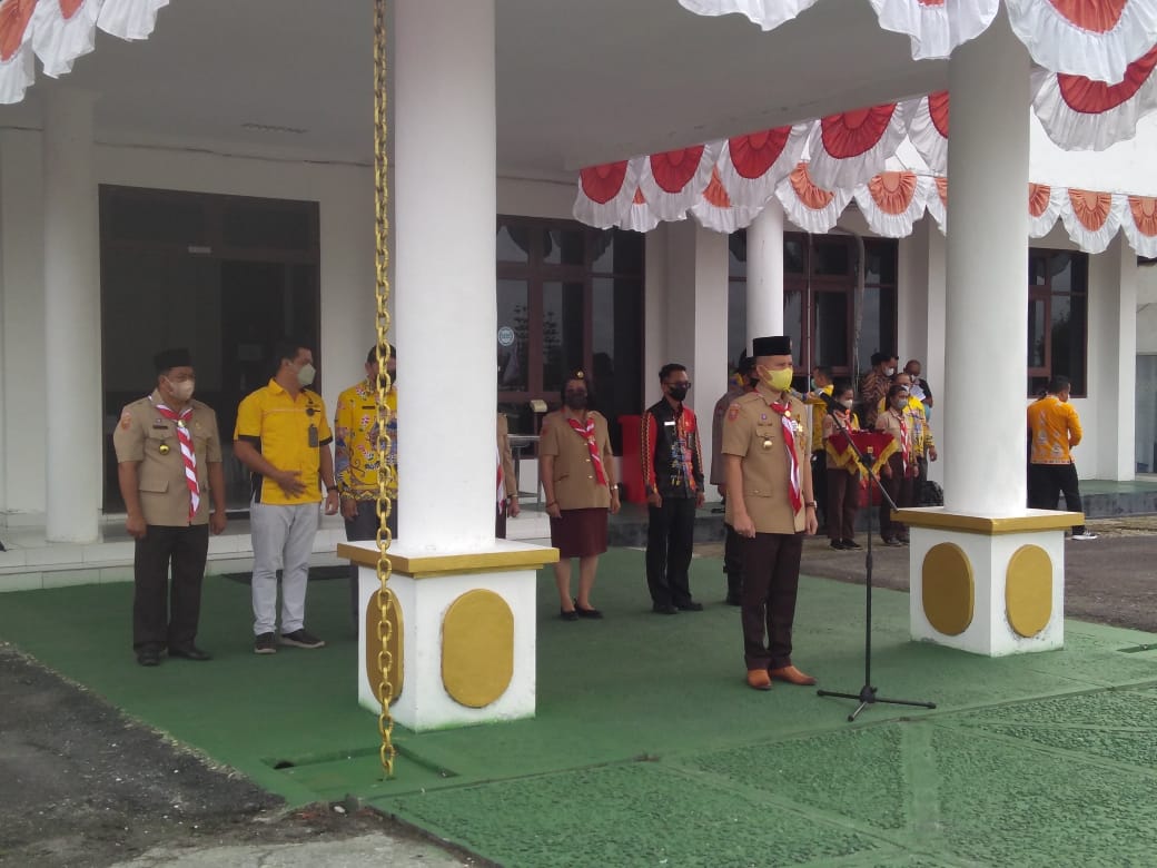 Bupati Gumas Melepas Peserta Jamnas, ini Pesannya…!