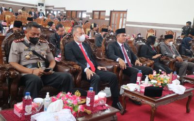 Bupati Bersama FKPD Mendengarkan Pidato Kenegaraan Presiden RI