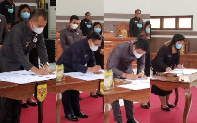 Pemkab Gumas dan DPRD Gumas Teken Nota Kesepakatan