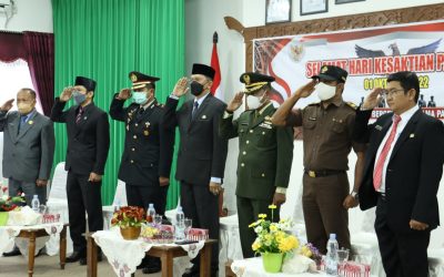 Memperingati Hari Kesaktian Pancasila Pemkab Gumas Laksanakan Upacara Secara Daring