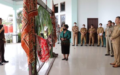 Kajari Gumas Disambut Ritual Pantan Bahalai