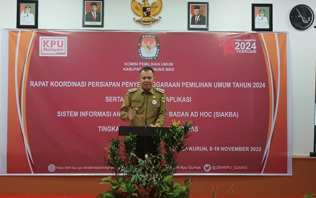 Pemkab. Gunung Mas Siap Mendukung Dan Mensukseskan Pemilu Serentak Tahun 2024