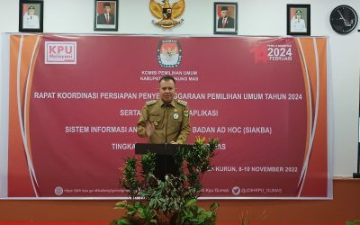 Pemkab. Gunung Mas Siap Mendukung Dan Mensukseskan Pemilu Serentak Tahun 2024