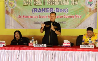 Pemkab. Gumas Sosialisasikan Pergub Kalteng No. 4 Tahun 2021 Di Desa Sandung Tambun