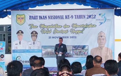 Bupati Gumas Hadiri Perayaan Hari Ikan Nasional