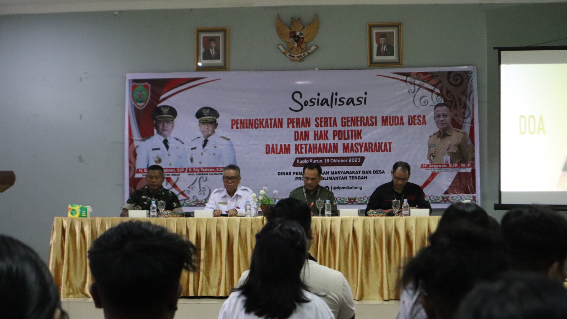 Sosialisasi Peningkatan Peran Serta Generasi Muda dan Hak Politik Dalam Ketahanan Masyarakat