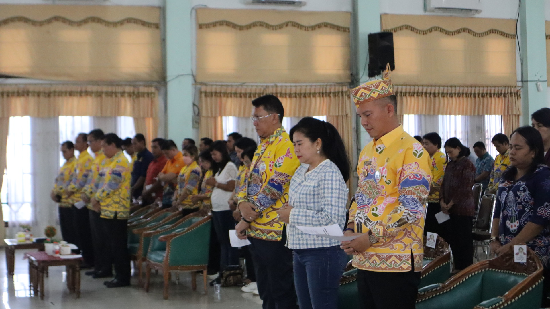 Bupati Gumas Hadiri Ibadah Pembinaan Rohani Untuk ASN dan PTT di Lingkup Pemerintah Kabupaten Gunung Mas