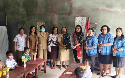 Bunda PAUD Lakukan Kunjungan Kerja ke Beberapa Lembaga PAUD yang Berada di Kab. Gumas