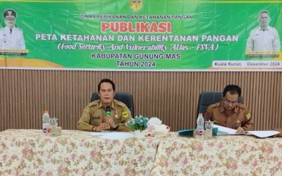 Pemkab Gumas Gelar Publikasi Peta Ketahanan dan Kerentanan Pangan FSVA Tahun 2024