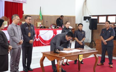 DPRD Gumas Sahkan Sekaligus Menetapkan Calon Bupati dan Wakil Bupati Gumas Terpilih